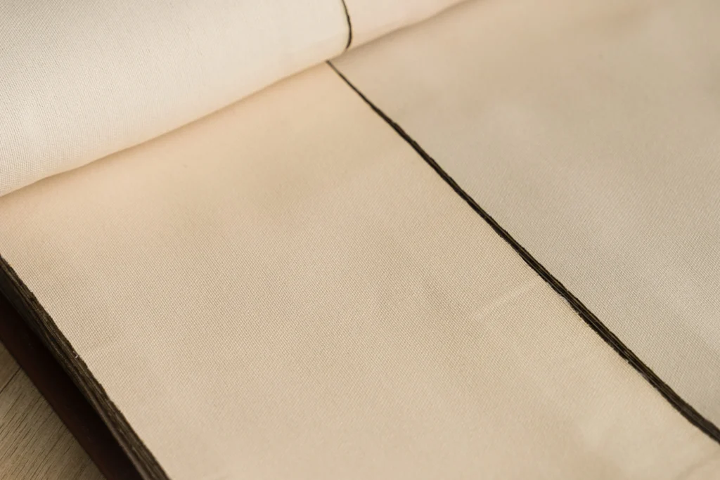 curtain boutique beige sample material