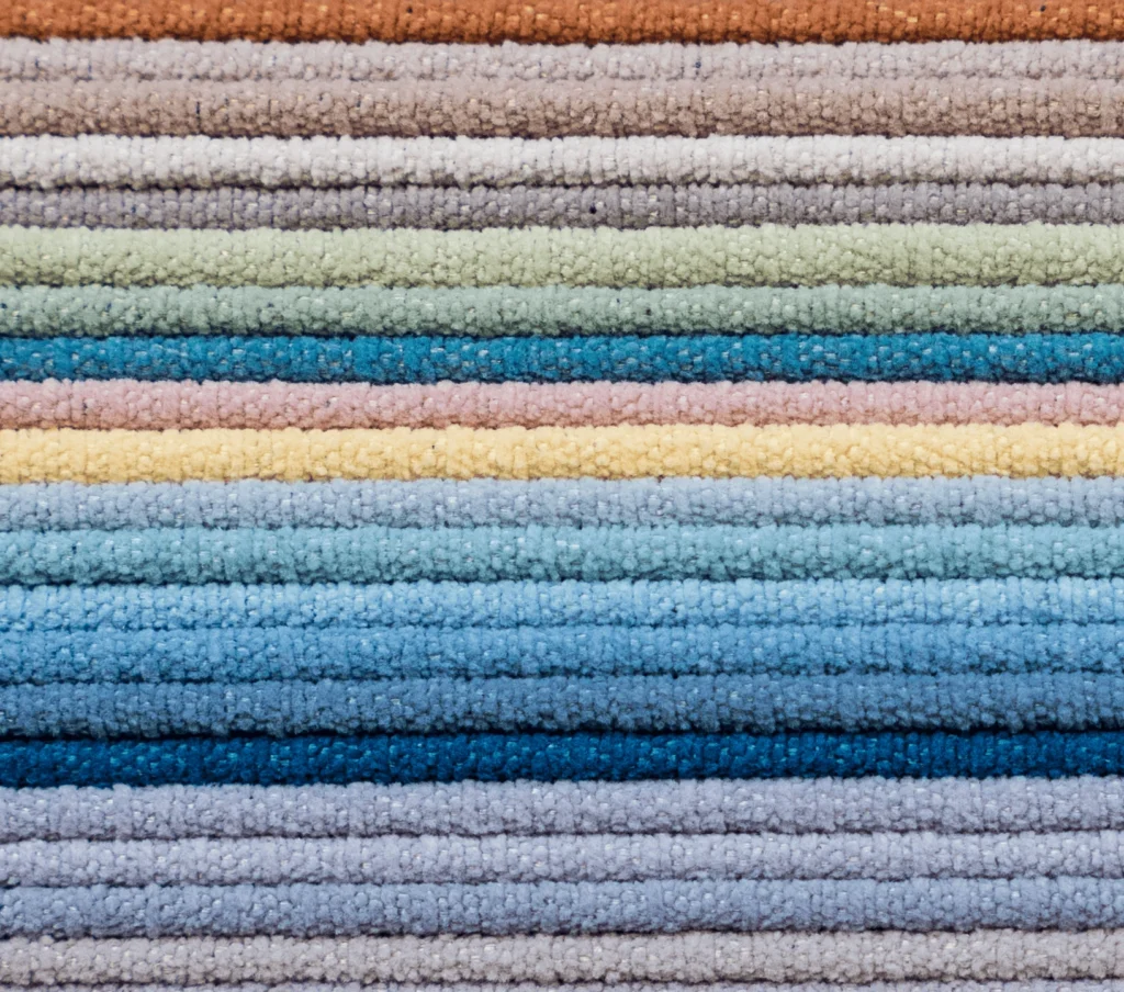curtain boutique sample material with all colors
